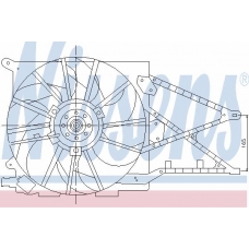 85181 NISSENS Вентилятор, охлаждение двигателя