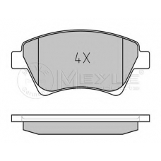 025 239 3018/PD MEYLE Комплект тормозных колодок, дисковый тормоз