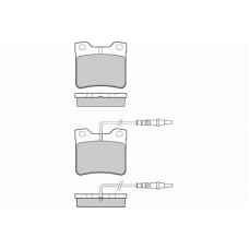 12-0431 E.T.F. Комплект тормозных колодок, дисковый тормоз