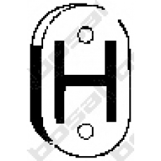 255-631 BOSAL Резиновые полоски, система выпуска