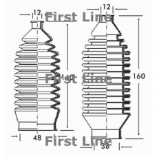 FSG3079 FIRST LINE Пыльник, рулевое управление