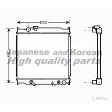 T557-73 ASHUKI Радиатор, охлаждение двигателя