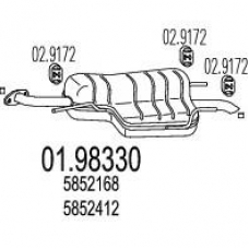 01.98330 MTS Глушитель выхлопных газов конечный