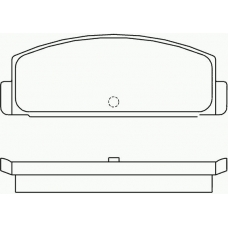 P 54 003 BREMBO Комплект тормозных колодок, дисковый тормоз
