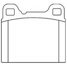AKD-1022 ASVA Комплект тормозных колодок, дисковый тормоз