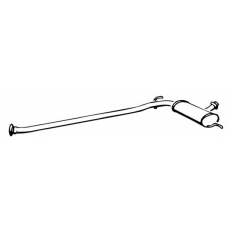 15517 WALKER Средний глушитель выхлопных газов