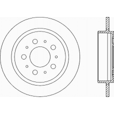 BDA1612.10 OPEN PARTS Тормозной диск