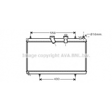 CN2229 AVA Радиатор, охлаждение двигателя