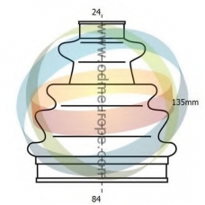 21-990076 ODM-MULTIPARTS Комплект пылника, приводной вал