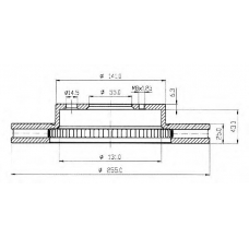BSF4615 QUINTON HAZELL Тормозной диск