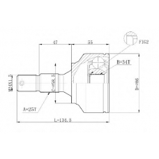 C.106 STATIM Шарнирный комплект, приводной вал