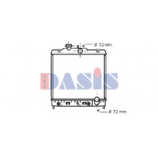 100260N AKS DASIS Радиатор, охлаждение двигателя