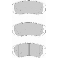 FD7147A NECTO Комплект тормозных колодок, дисковый тормоз