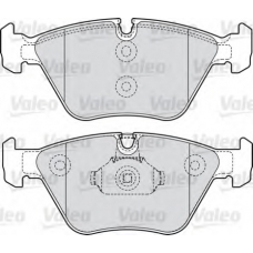 598811 VALEO Комплект тормозных колодок, дисковый тормоз