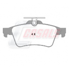 BKM137 CASALS Комплект тормозных колодок, дисковый тормоз