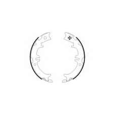 MFR494 MINTEX Комплект тормозных колодок, стояночная тормозная с