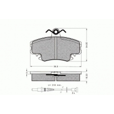 7.390 PEX Комплект тормозных колодок, дисковый тормоз