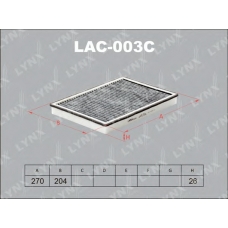 LAC003C LYNX Фильтр салона