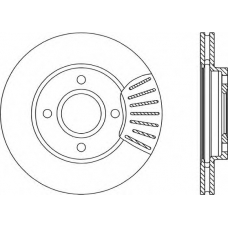 BDA1739.20 OPEN PARTS Тормозной диск