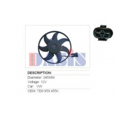 048032N AKS DASIS Вентилятор, охлаждение двигателя