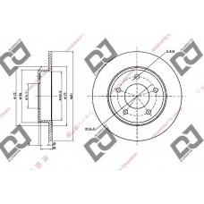BD1722 DJ PARTS Тормозной диск