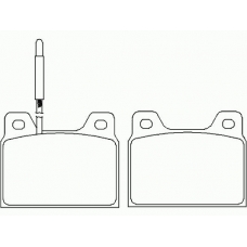 P 61 005 BREMBO Комплект тормозных колодок, дисковый тормоз