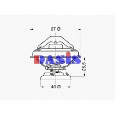 751904N AKS DASIS Термостат, охлаждающая жидкость
