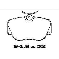 BL1219A4 FTE Комплект тормозных колодок, дисковый тормоз