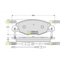 BD S346 STARLINE Комплект тормозных колодок, дисковый тормоз