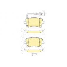 6115571 GIRLING Комплект тормозных колодок, дисковый тормоз