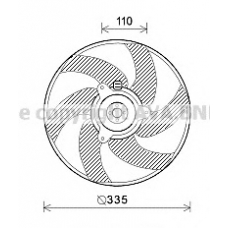 PE7552 AVA Вентилятор, охлаждение двигателя