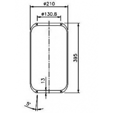 084.150-30A PE Automotive Кожух пневматической рессоры