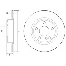 BG4555 DELPHI Тормозной диск