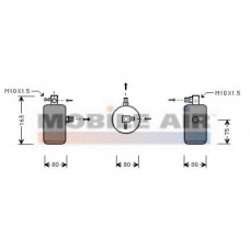 0900D162 VAN WEZEL Осушитель, кондиционер