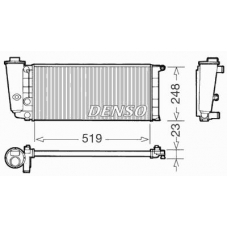 DRM09080 DENSO Радиатор, охлаждение двигателя