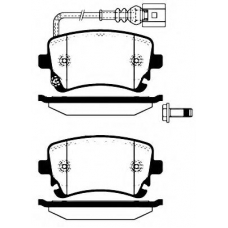 224764 NK Комплект тормозных колодок, дисковый тормоз