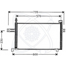 30W0011 ELECTRO AUTO Конденсатор, кондиционер