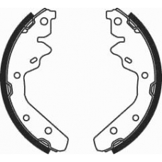 07630 KAWE Комплект тормозных колодок