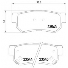 MDB2036 DON Комплект тормозных колодок, дисковый тормоз