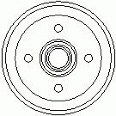 7D0051 KAWE Тормозной барабан