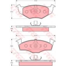 GTD1034 TRW Комплект тормозов, дисковый тормозной механизм