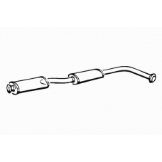 611166 FONOS Средний глушитель выхлопных газов
