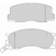 FD6669A NECTO Комплект тормозных колодок, дисковый тормоз