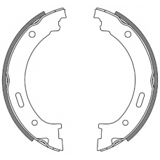 4262.00 ROADHOUSE Комплект тормозных колодок, стояночная тормозная с