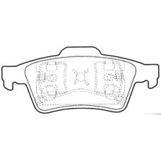 PL-2701 JNBK Колодки тормозные