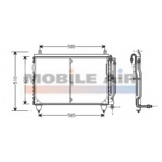 30005199 VAN WEZEL Конденсатор, кондиционер