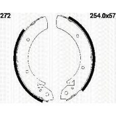 8100 10272 TRIDON Brake shoes