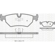 8110 10012 TRIDON Brake pads - rear
