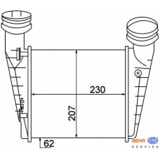 8ML 376 776-631 HELLA Интеркулер