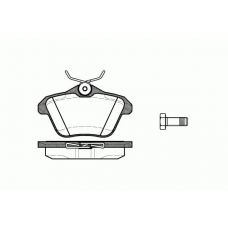 0581.10 REMSA Комплект тормозных колодок, дисковый тормоз